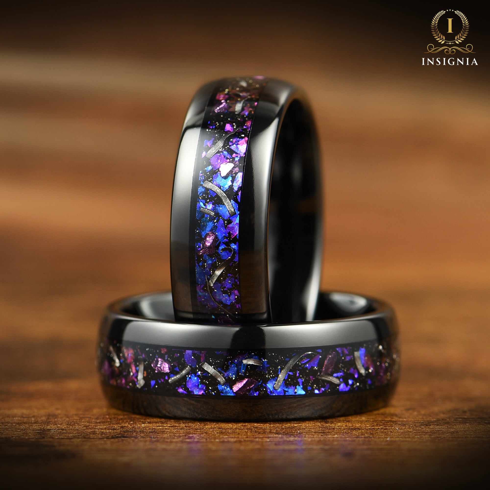 EHERINGE FÜR MÄNNER, ORIONNEBEL INSPIRIERT - 8MM