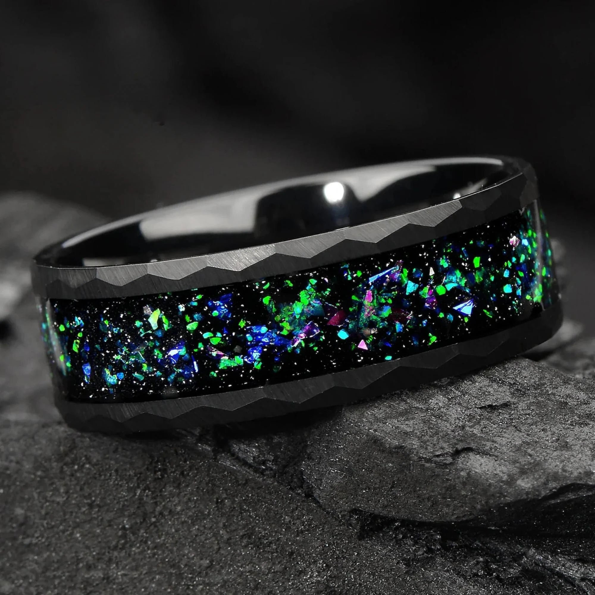 Black Rings Men Opal Main View
