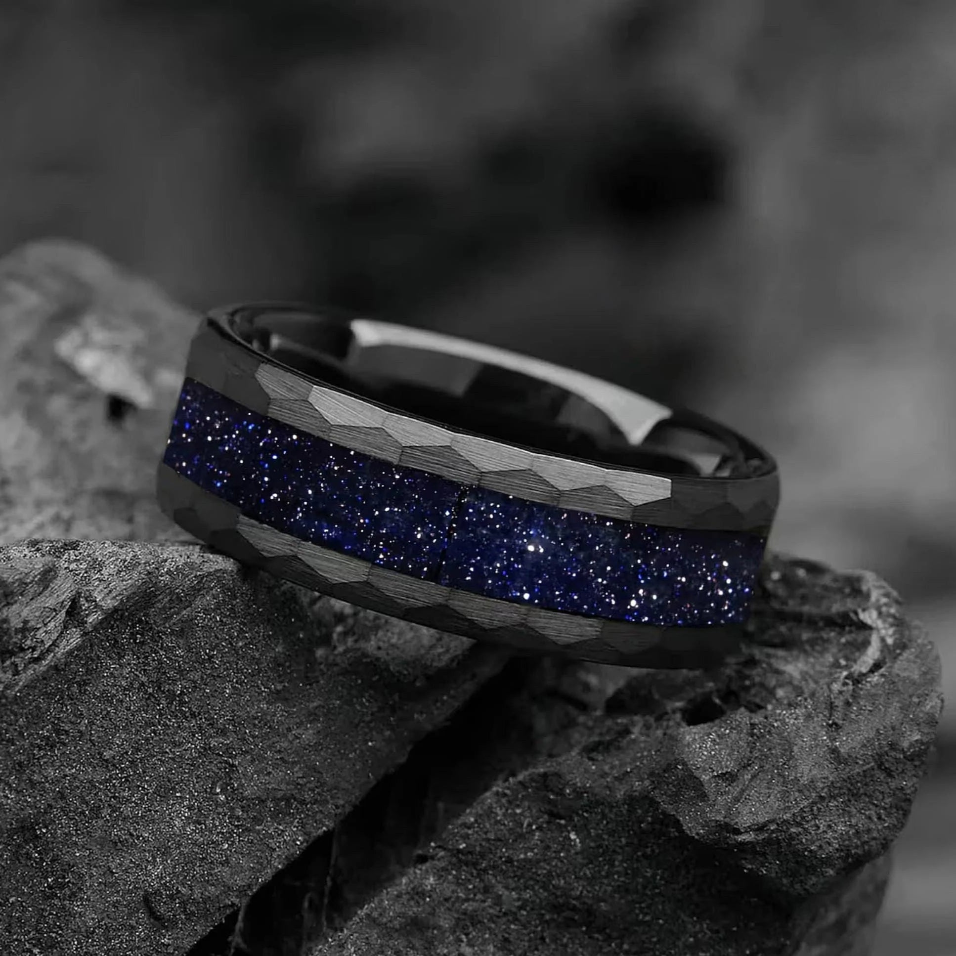 Cool Wedding Bands Guys Tungsten Profile View