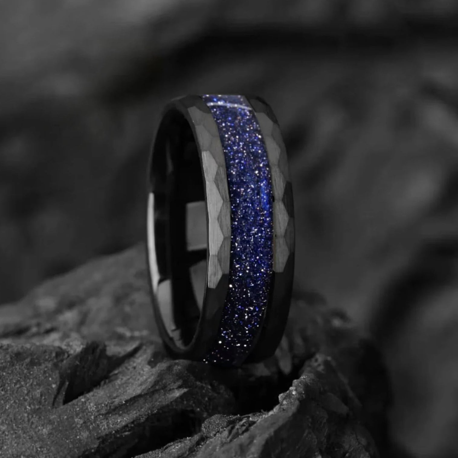 Cool Wedding Bands Guys Tungsten Side View