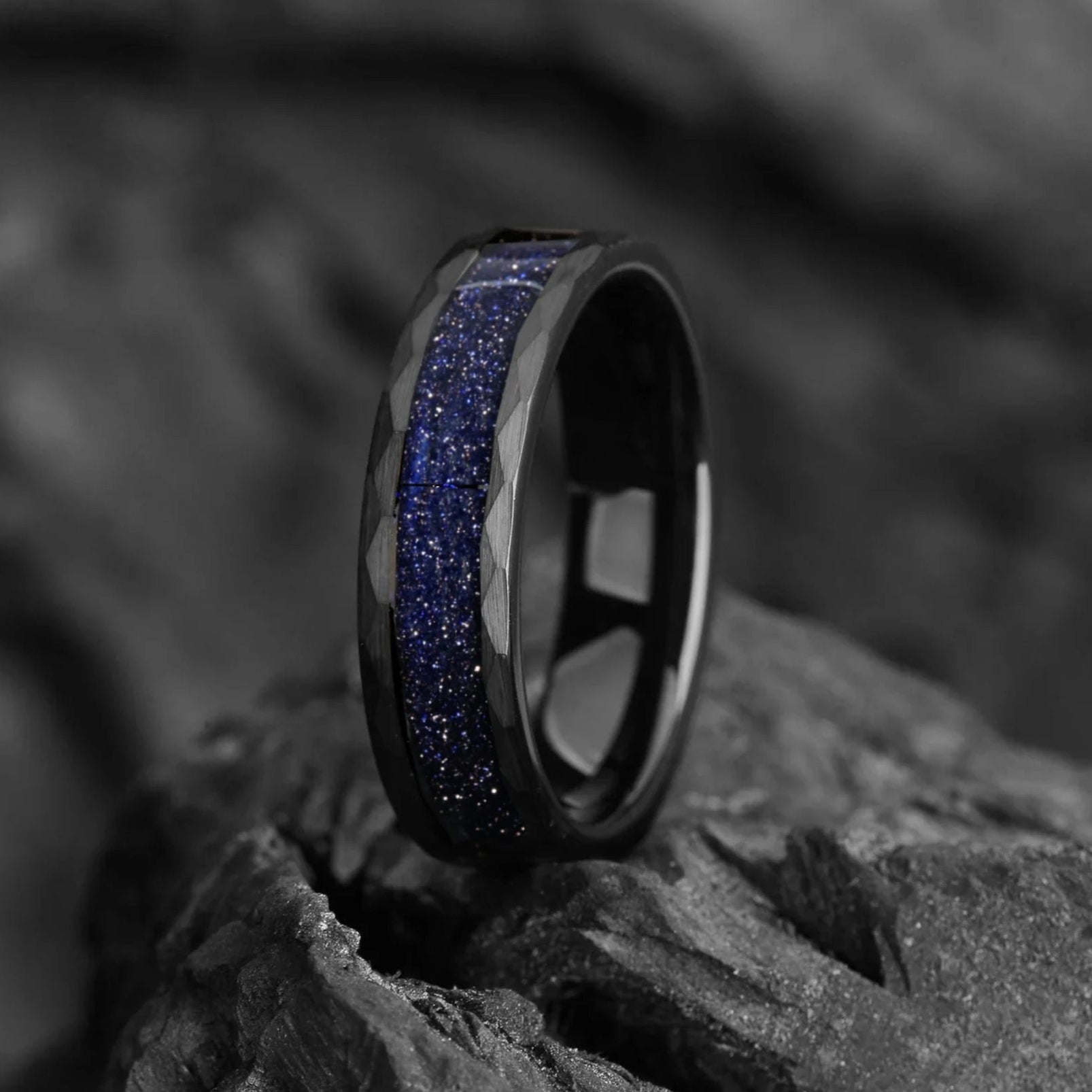 Cool Wedding Bands Guys Tungsten Vertical View