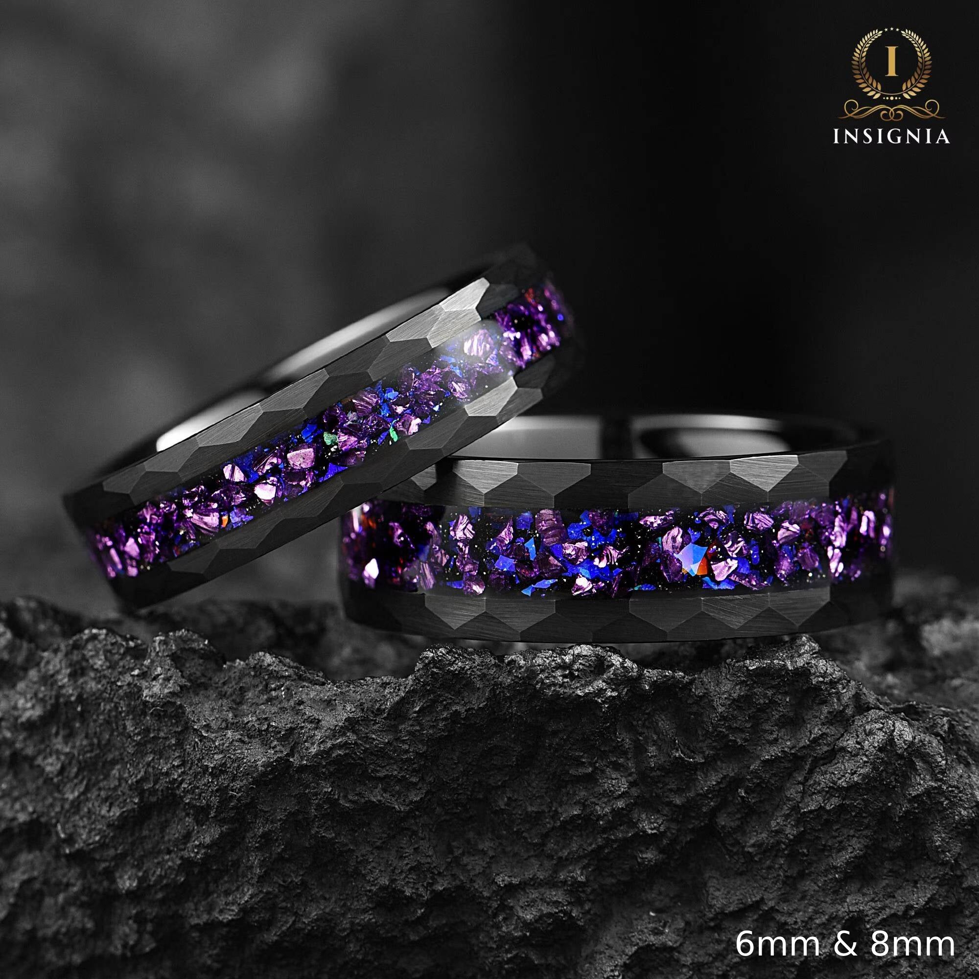 Affordable Couple Rings Marriage Set in Unique Galaxy Design