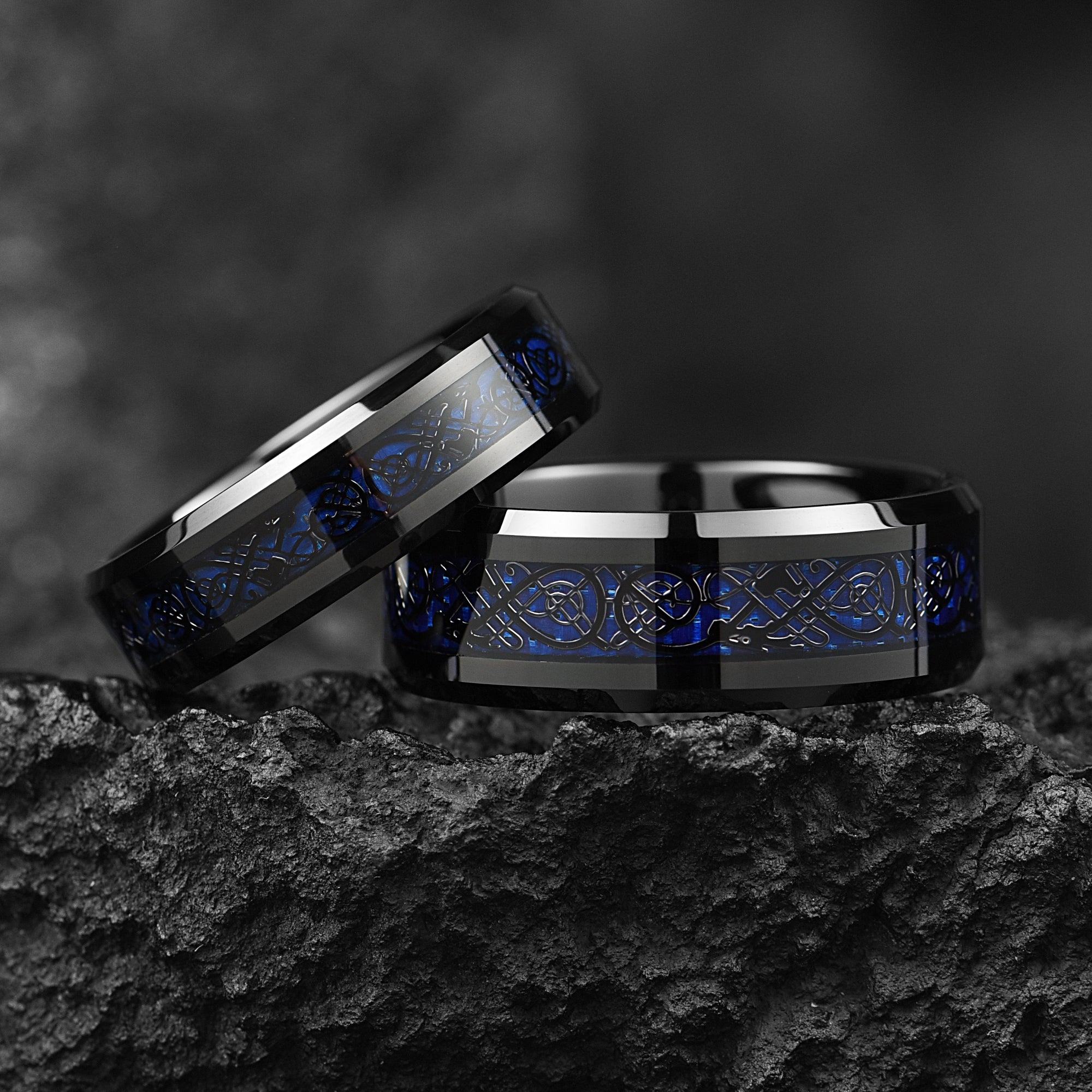 Cheap Couple Rings Celtic Wedding Band Sets with Engraving!