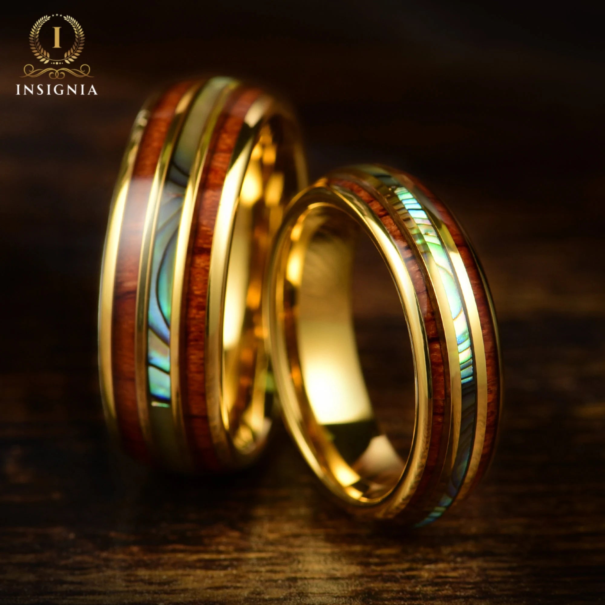 His and Hers Cheap Commitment Rings in Gold Colour