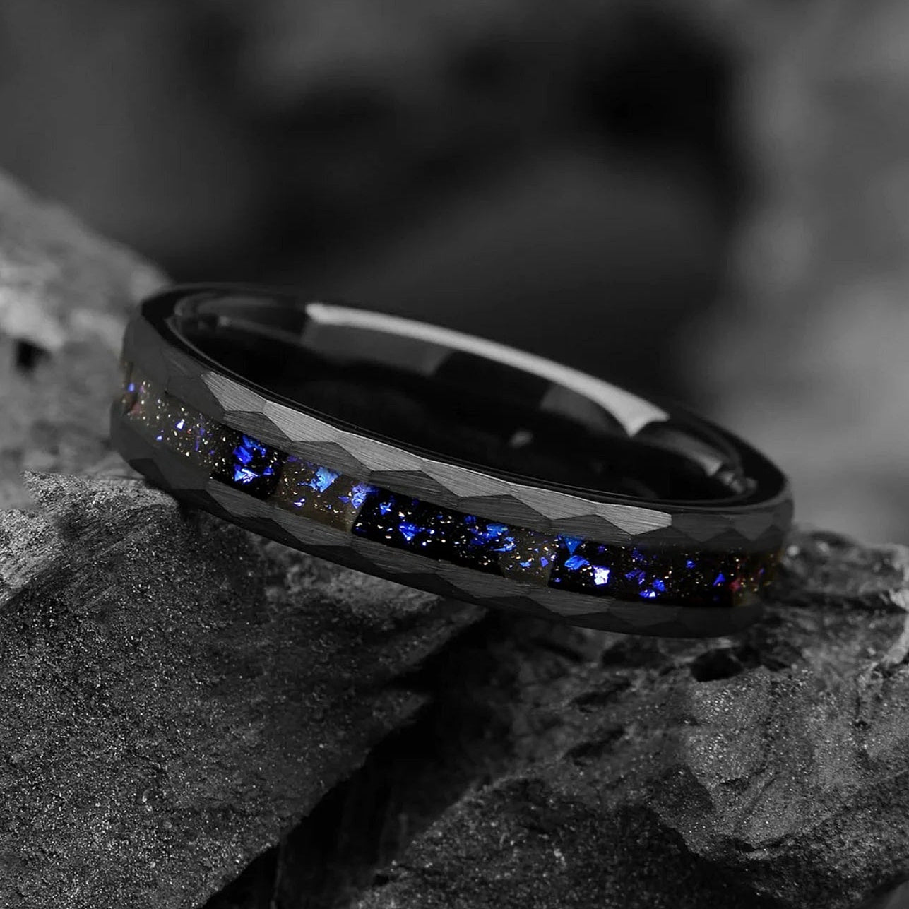 Ladies Wedding Bands Tungsten Angle View