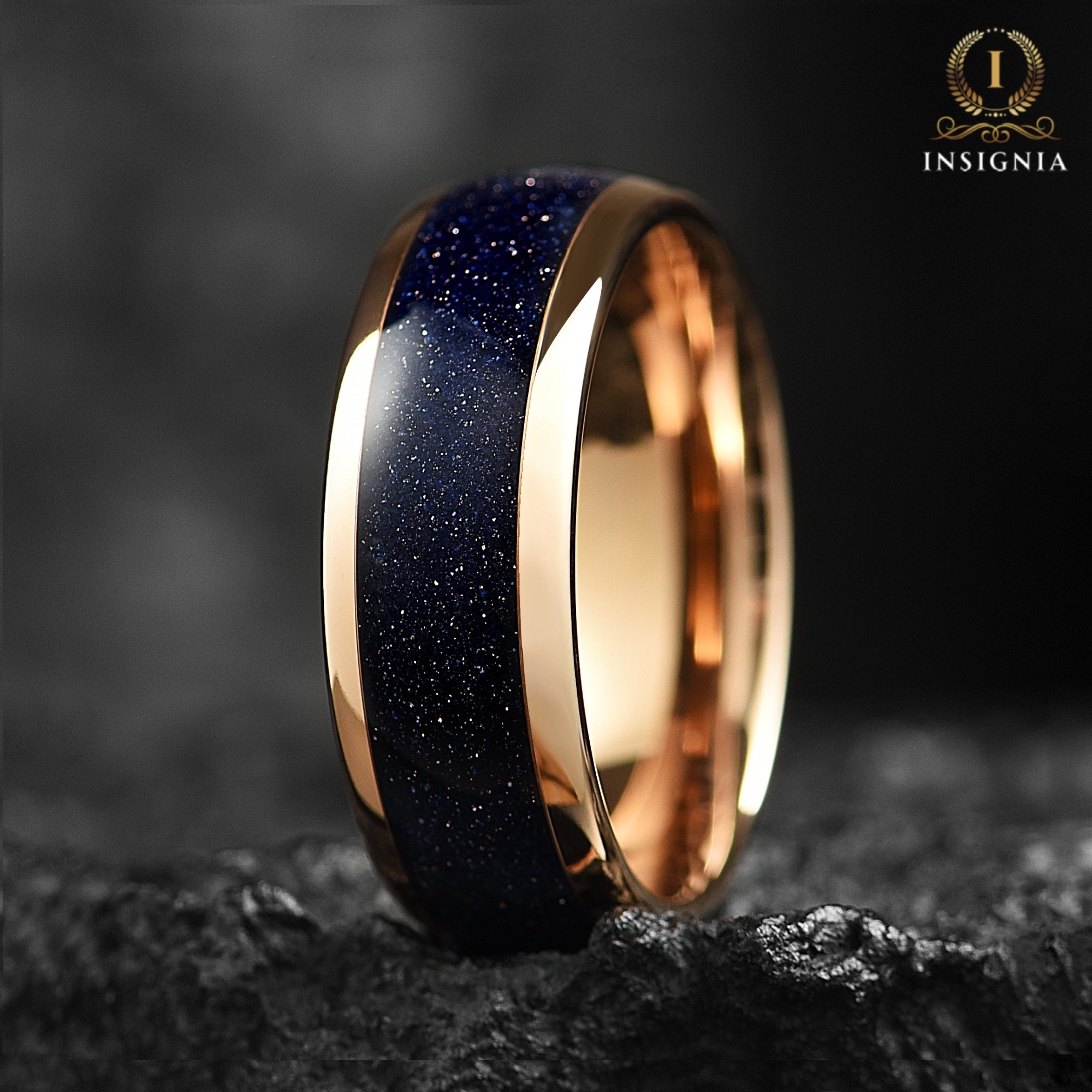 Mens Wedding Bands Tungsten Galaxy Main View