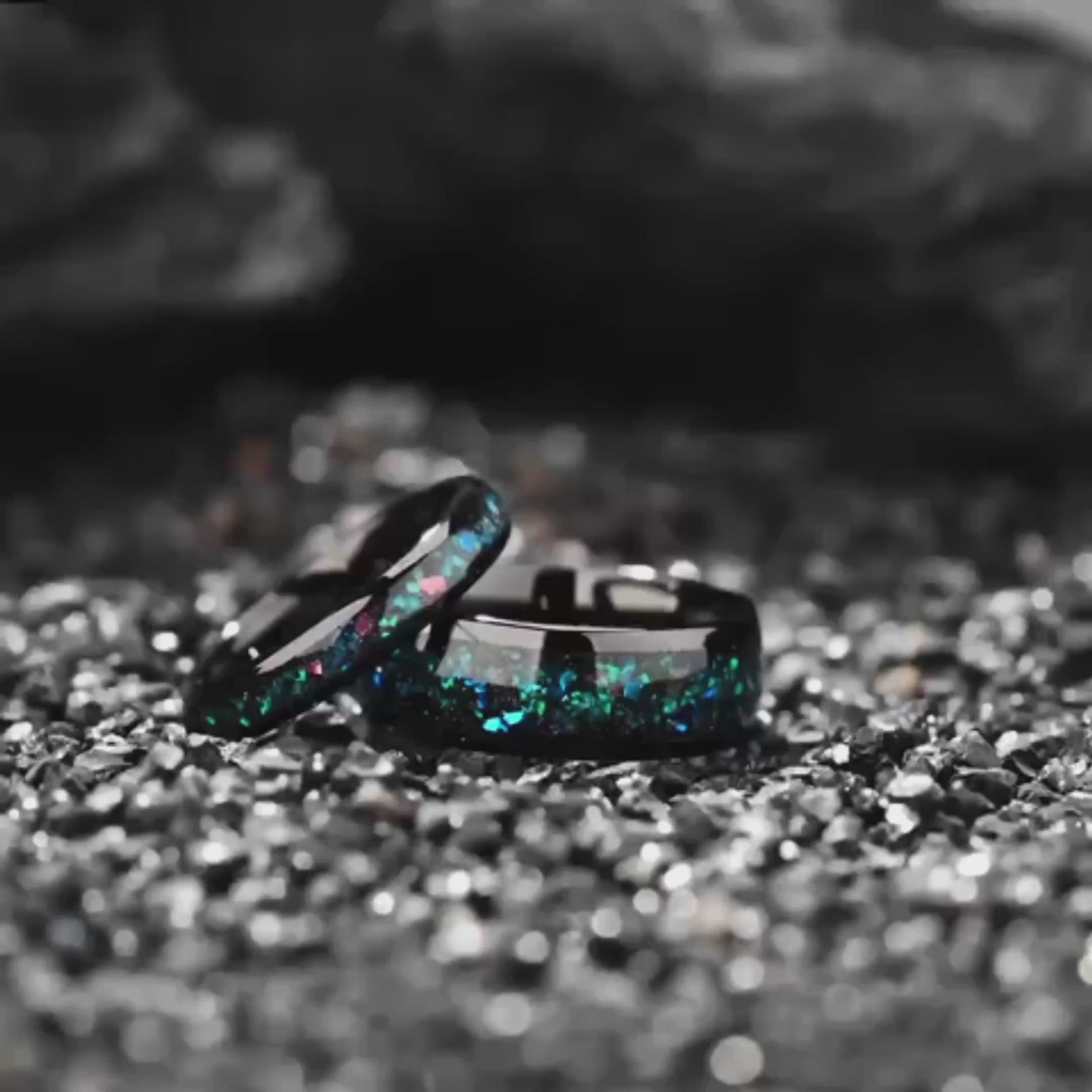 matching rings non traditional discount set in helix nebula design