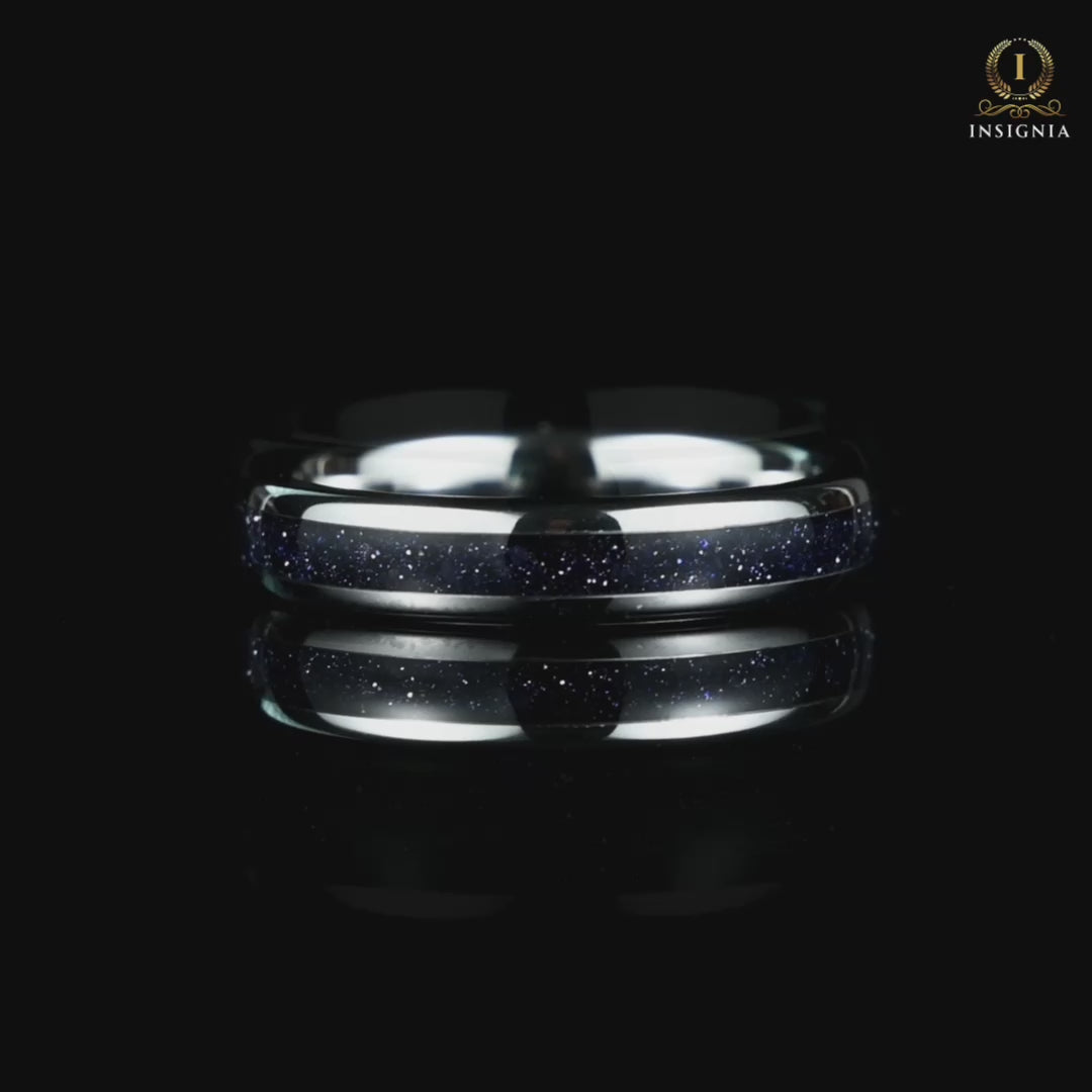 Band Womens Rings Silver Tungsten Video