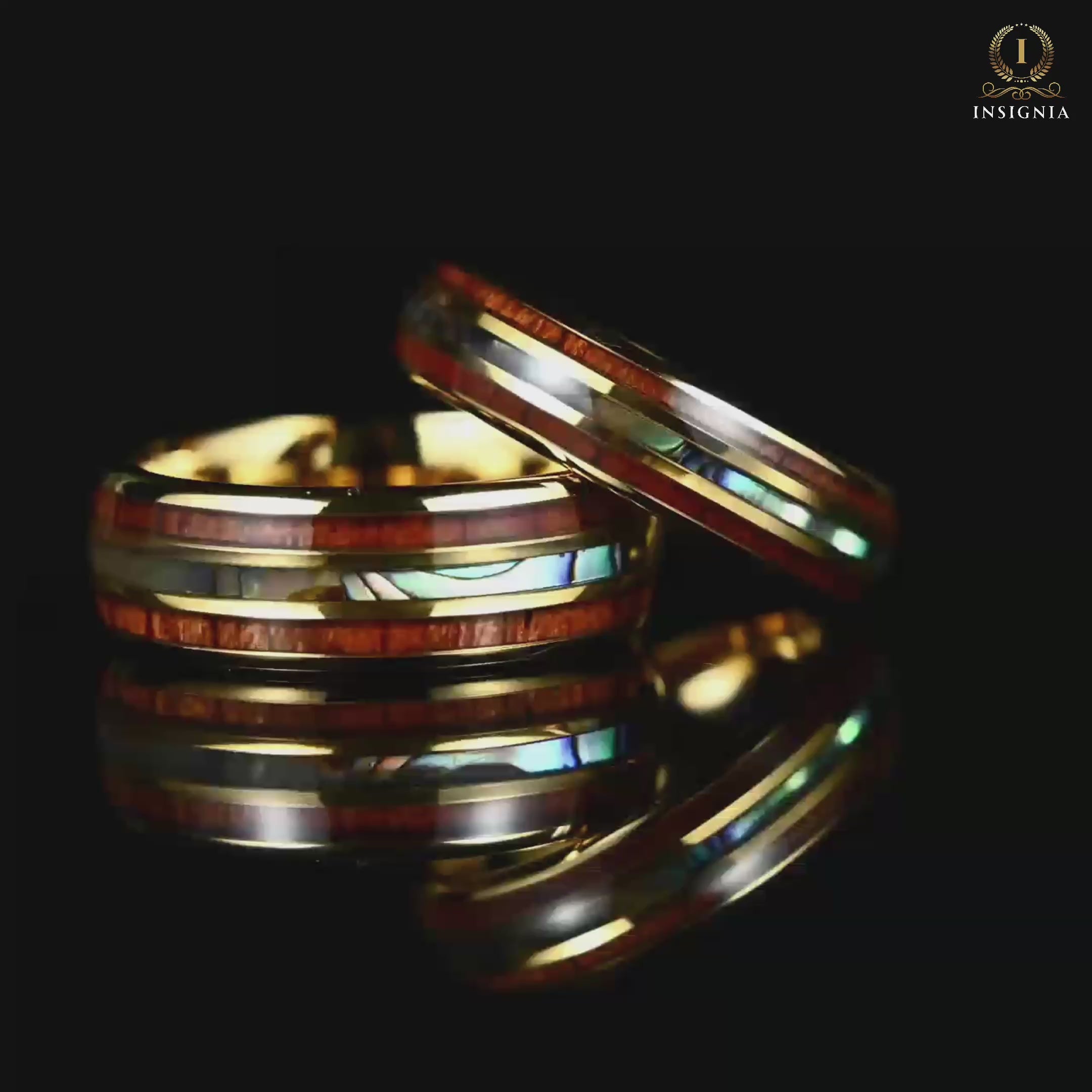 Koawood Abalone Shell Rings View