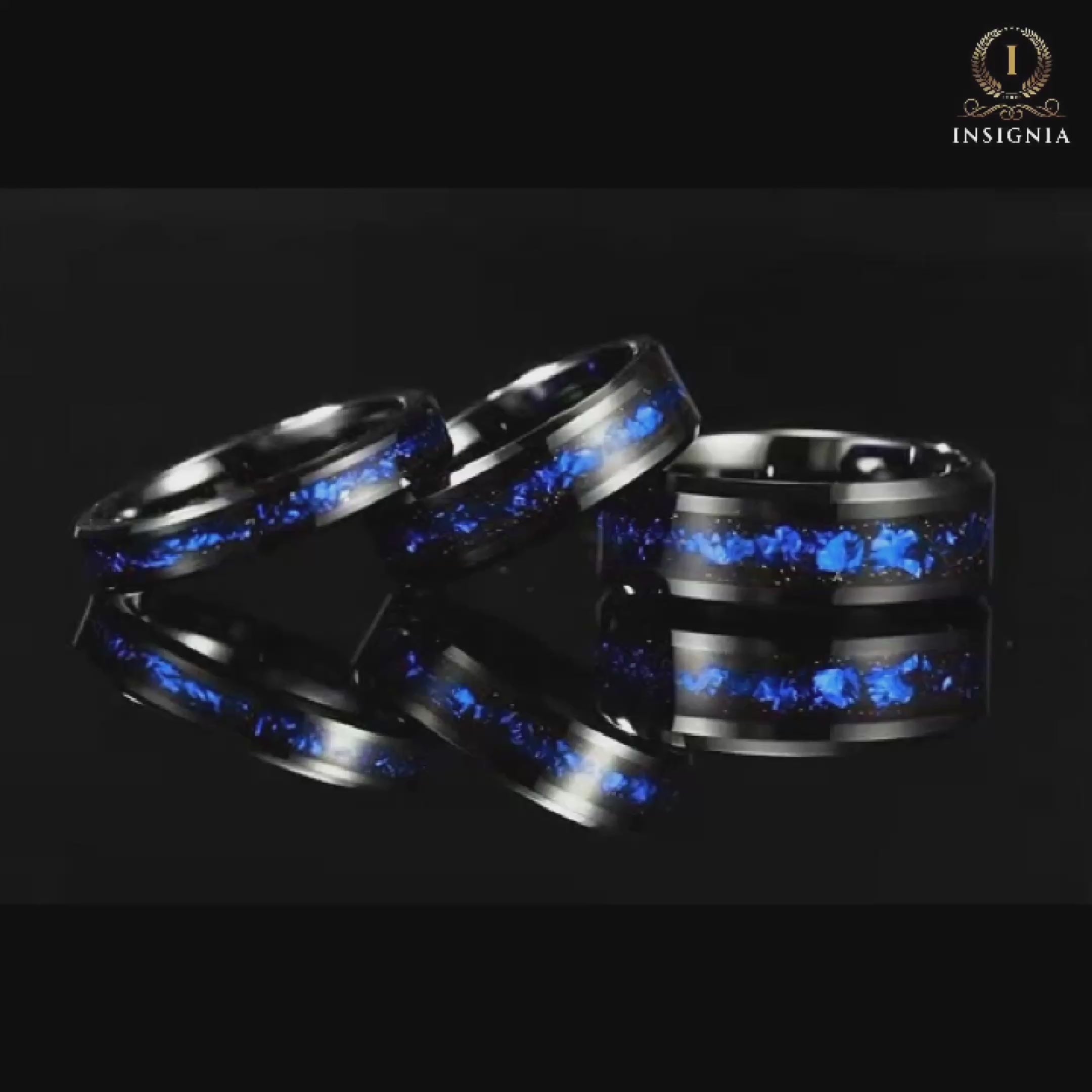 Video Of Rings With Galaxy Theme Design