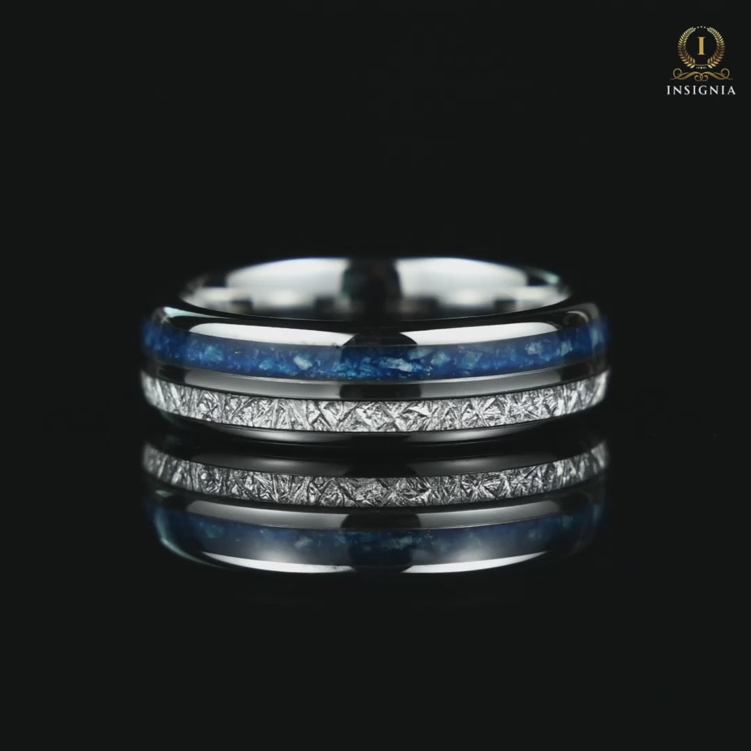 Silver Wedding Band Rings Tungsten Video