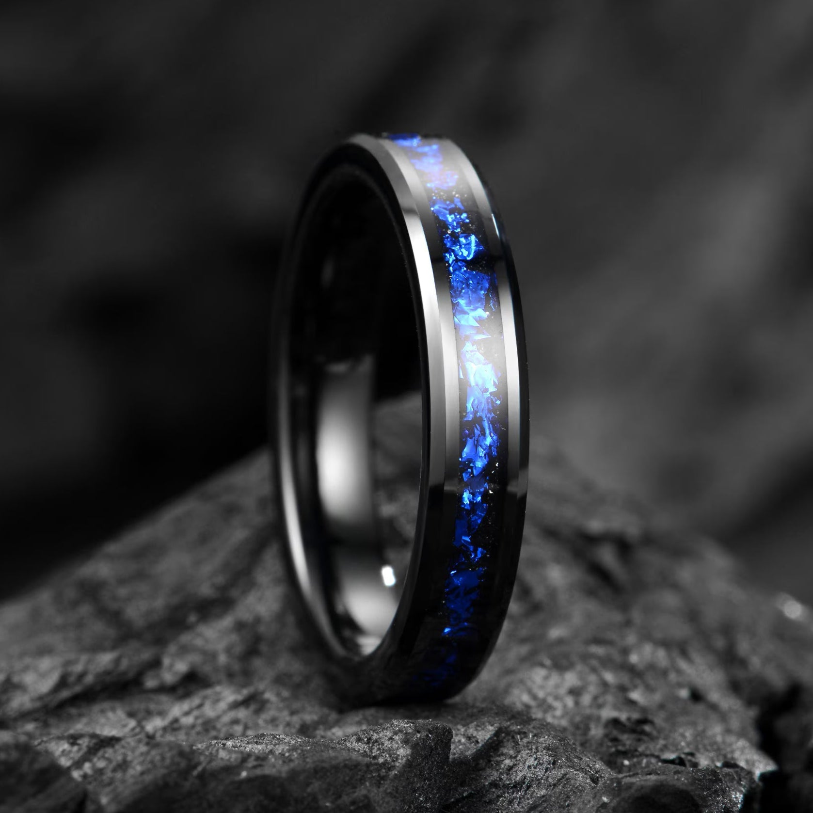 Promise Rings Women Tungsten Angle View