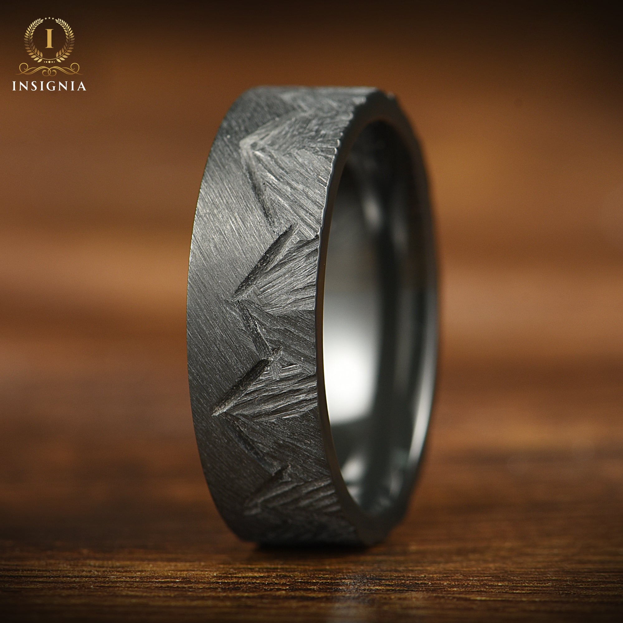 Titanium Ring Mountain Vertical View