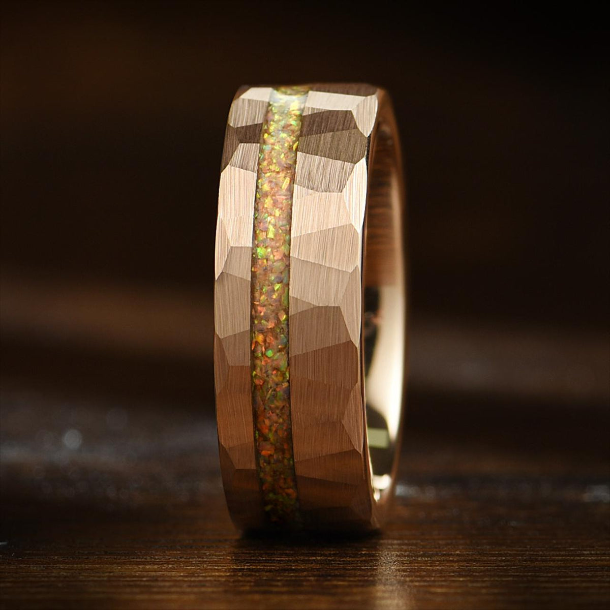 Unique Male Wedding Rings Tungsten Main View