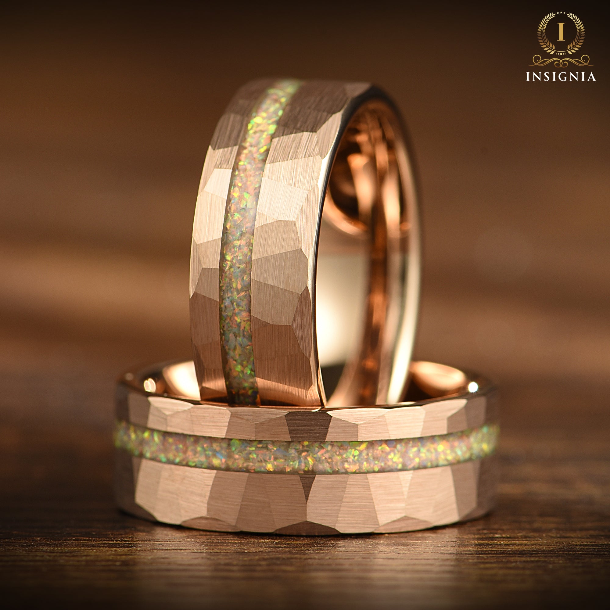 Unique Male Wedding Rings Tungsten Side View