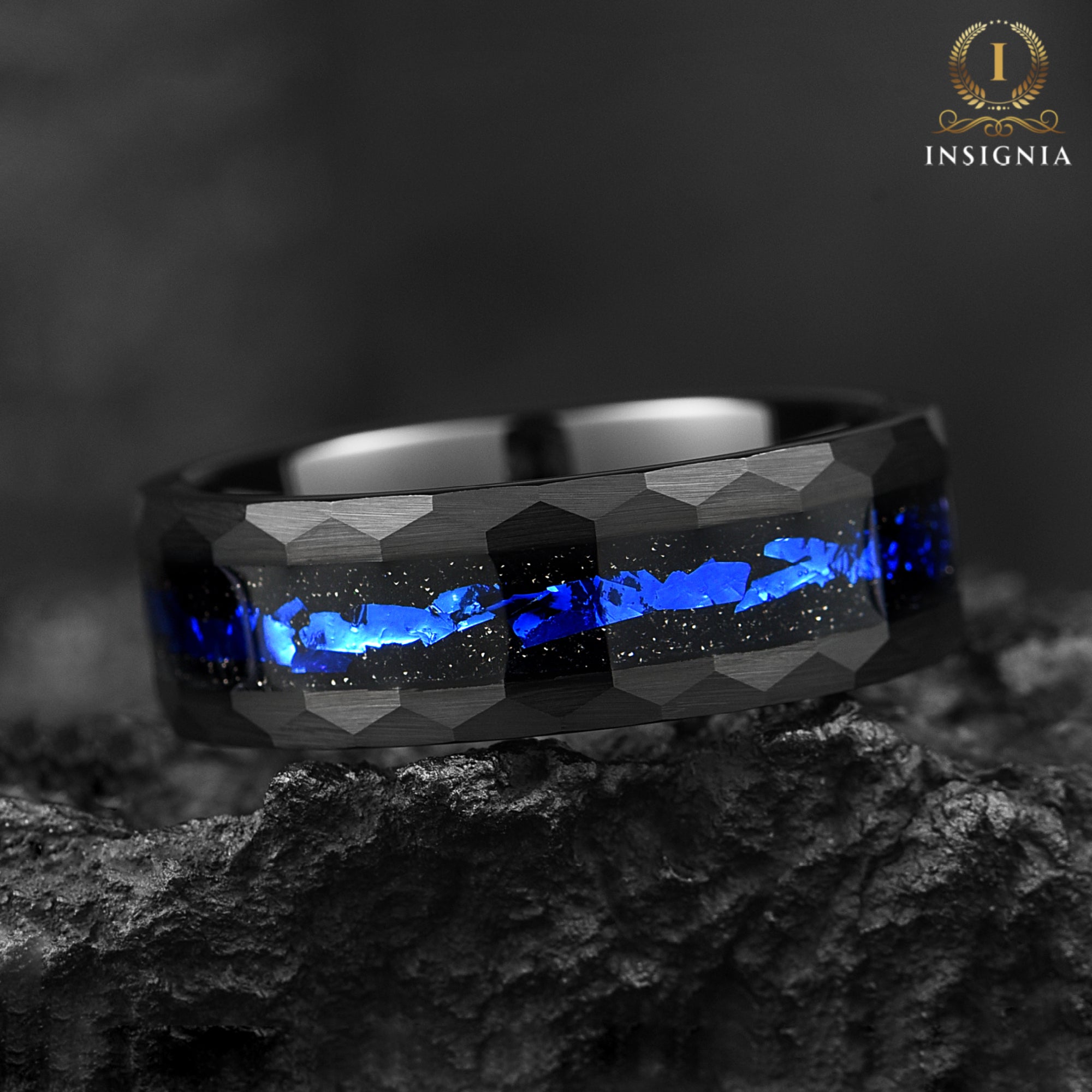 Unique Wedding Rings Tungsten Main View