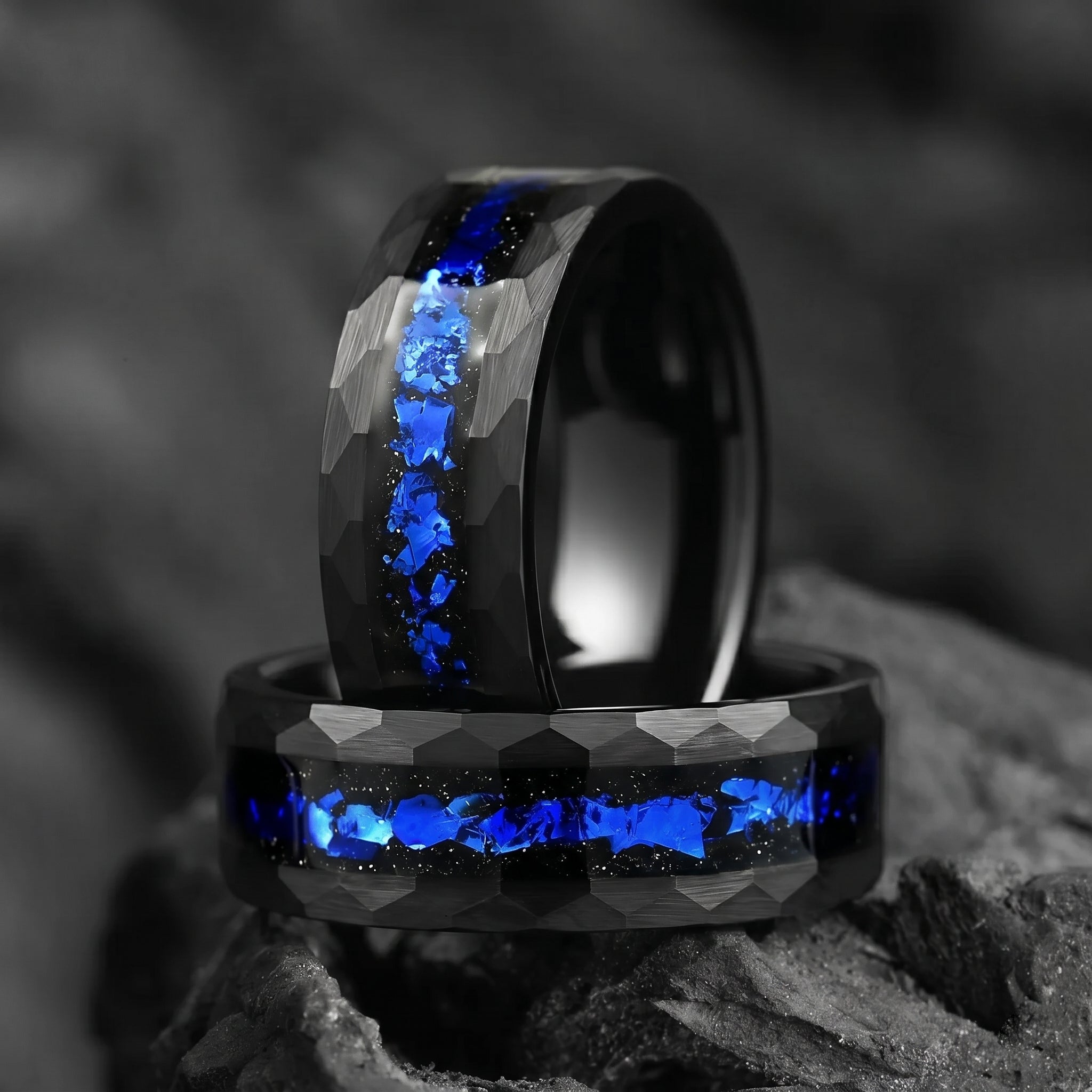 Unique Wedding Rings Tungsten Main View