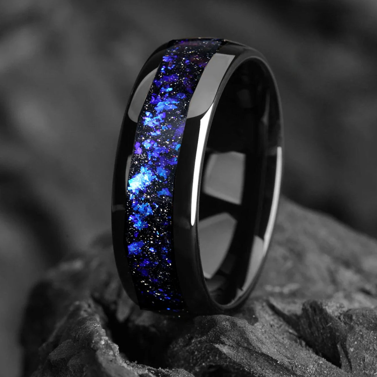 Wedding Bands Men Sandstone Vertical View