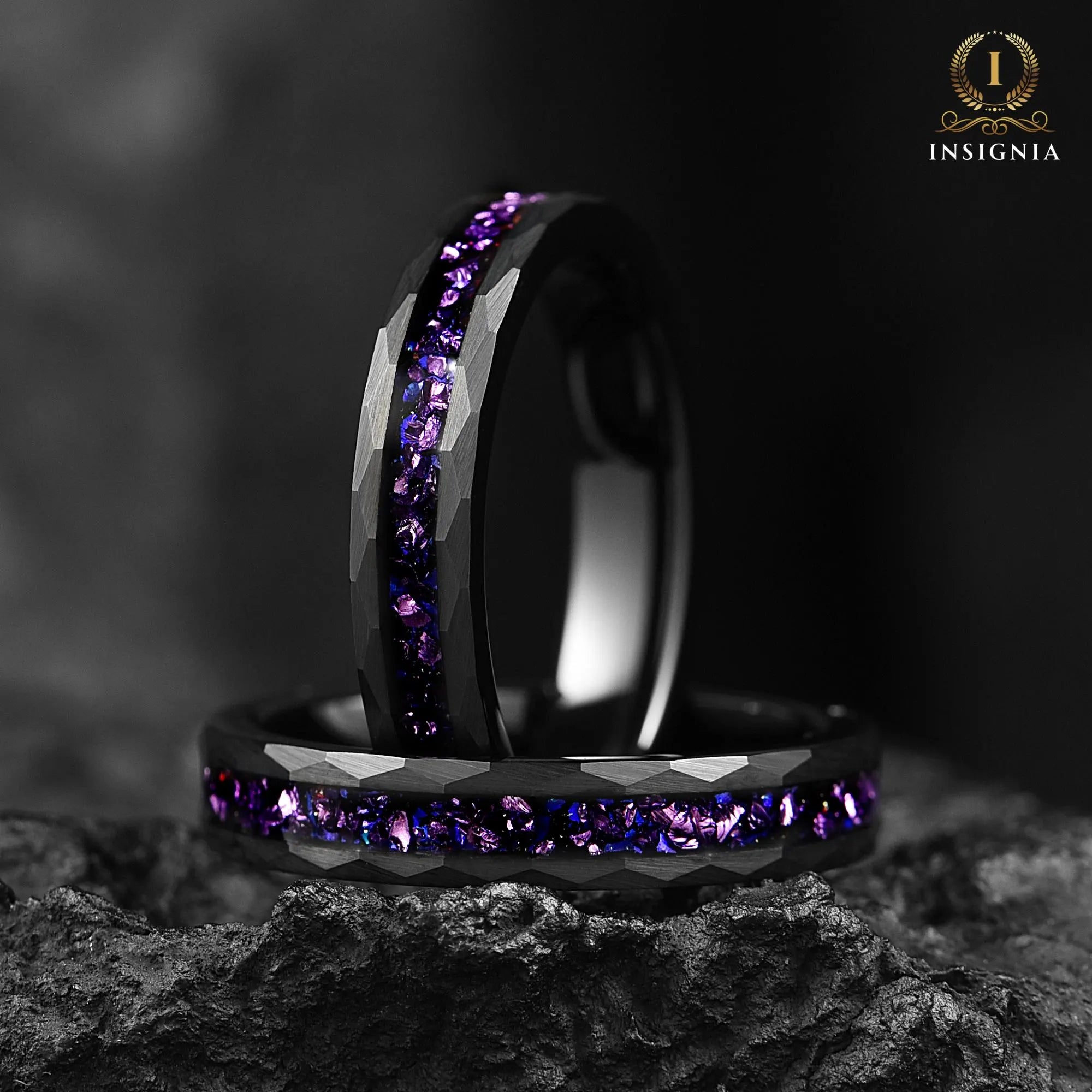 Womens Rings Alexandrite Tungsten Main View