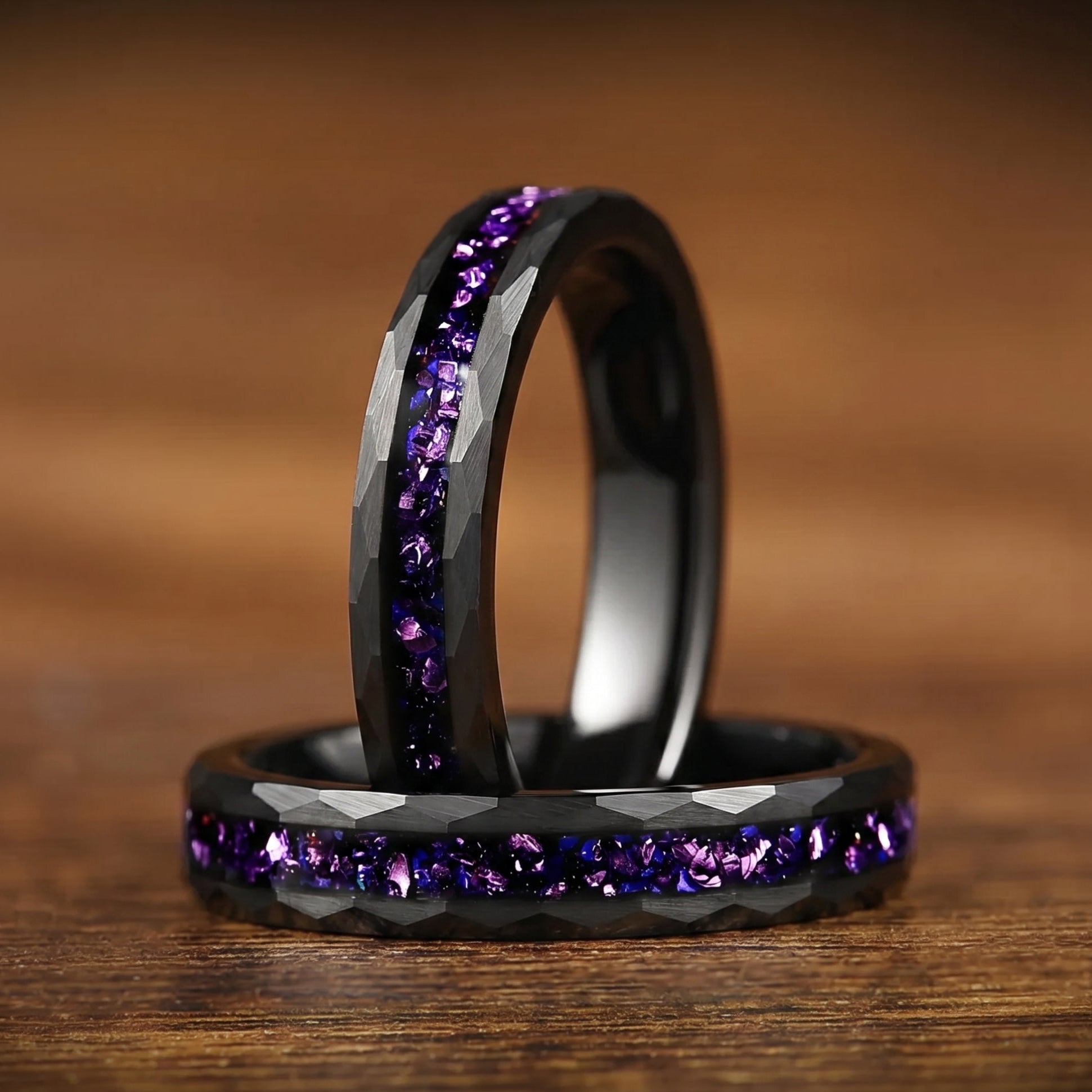Womens Rings with Alexandrite in Tungsten Main View