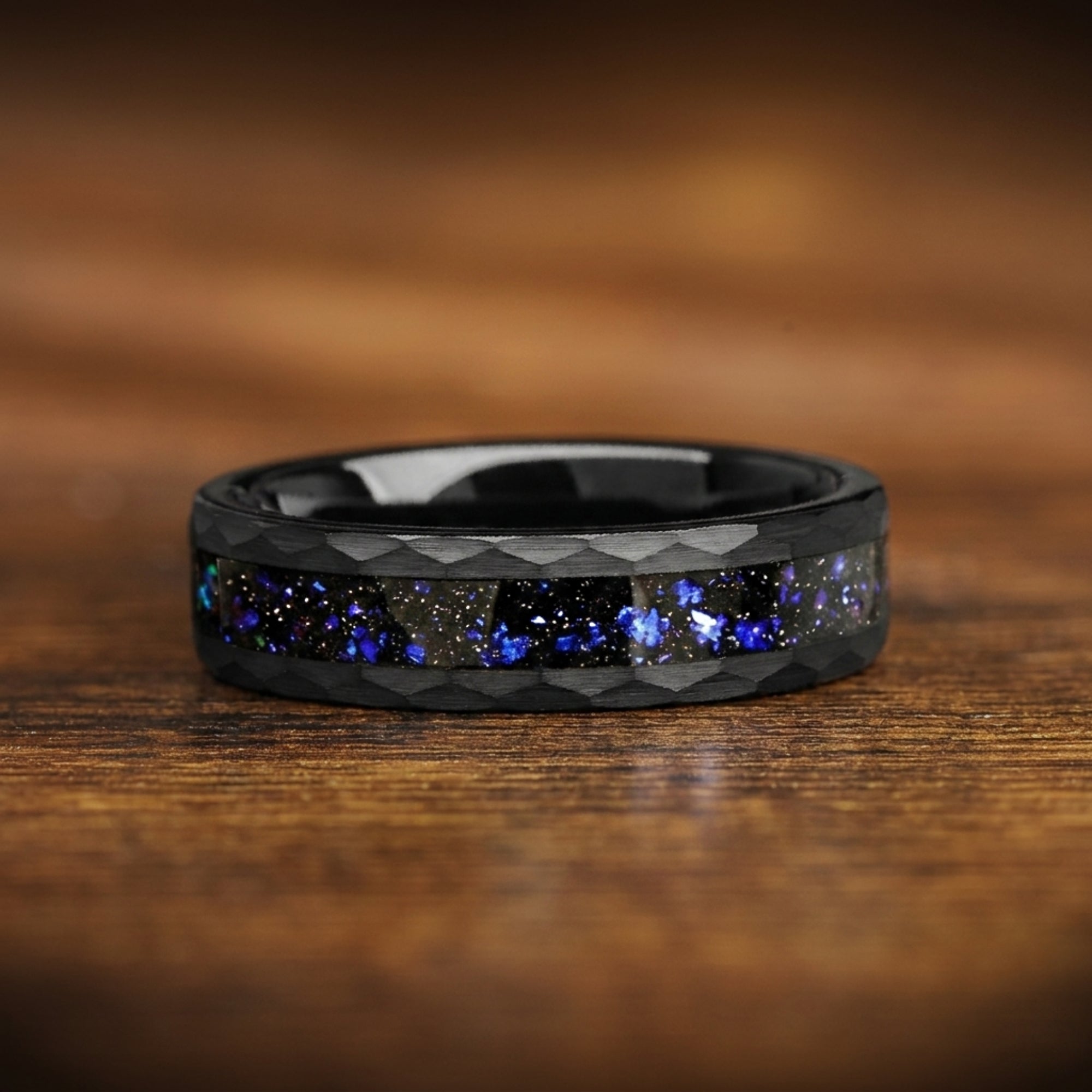 HIS AND HERS MATCHING COUPLES PROMISE RINGS ORION NEBULA SET 6/4 MM