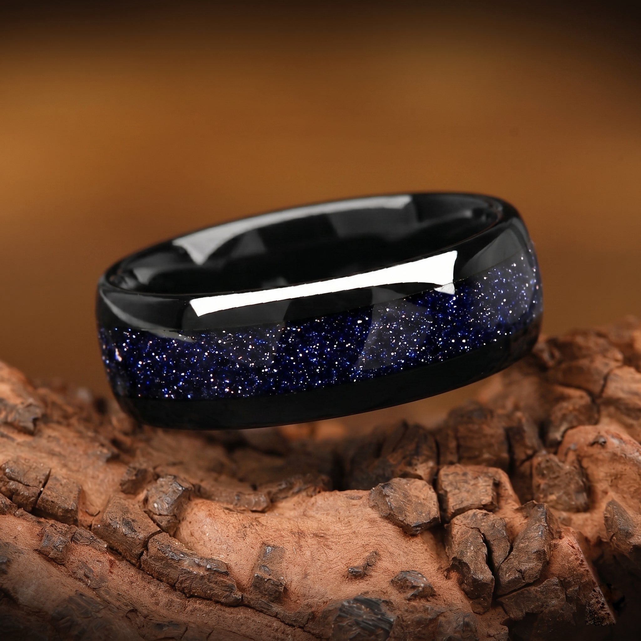 Black Wedding Bands Galaxy Main View