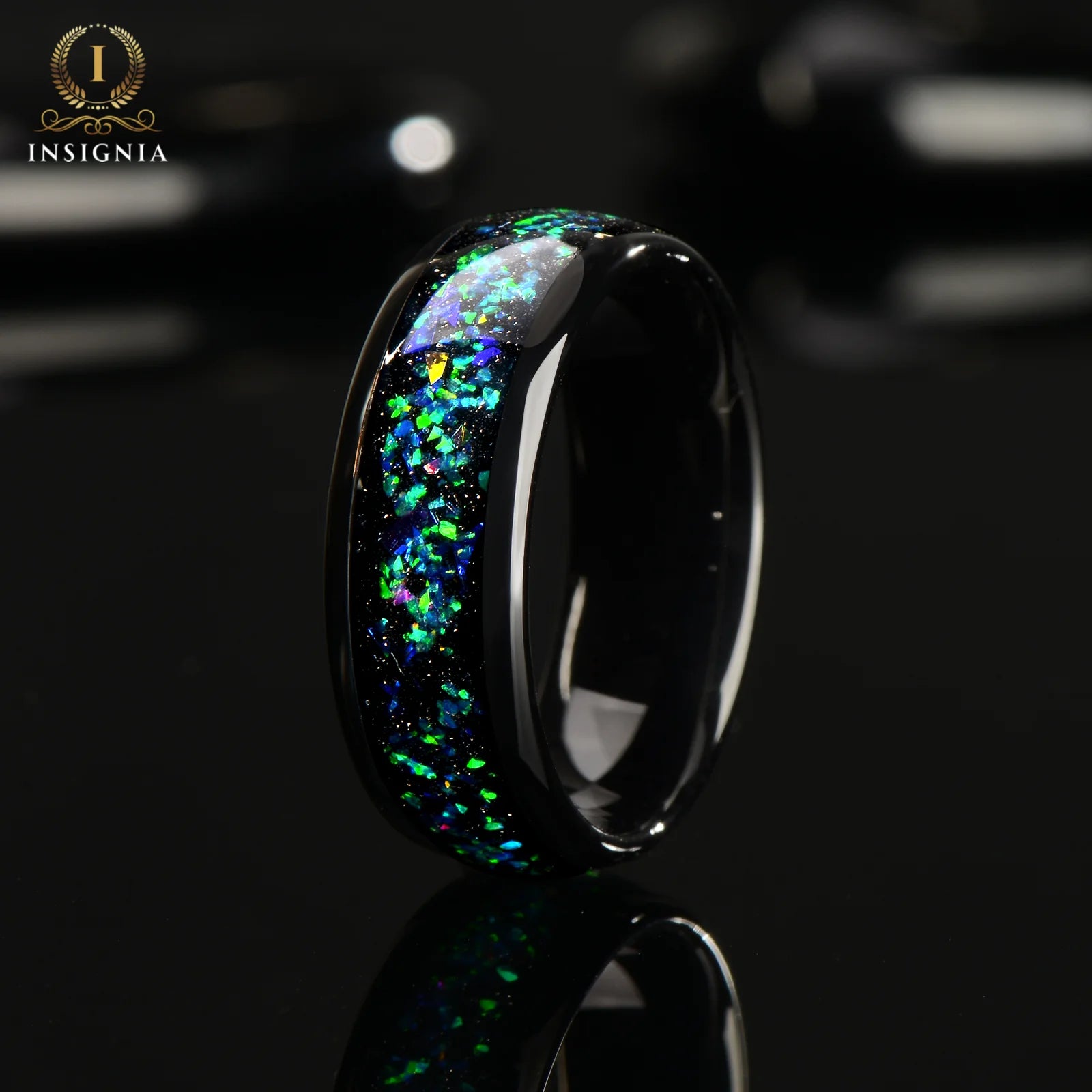 MATCHING RINGS HIS AND HERS SET - HELIX NEBULA INSPIRED