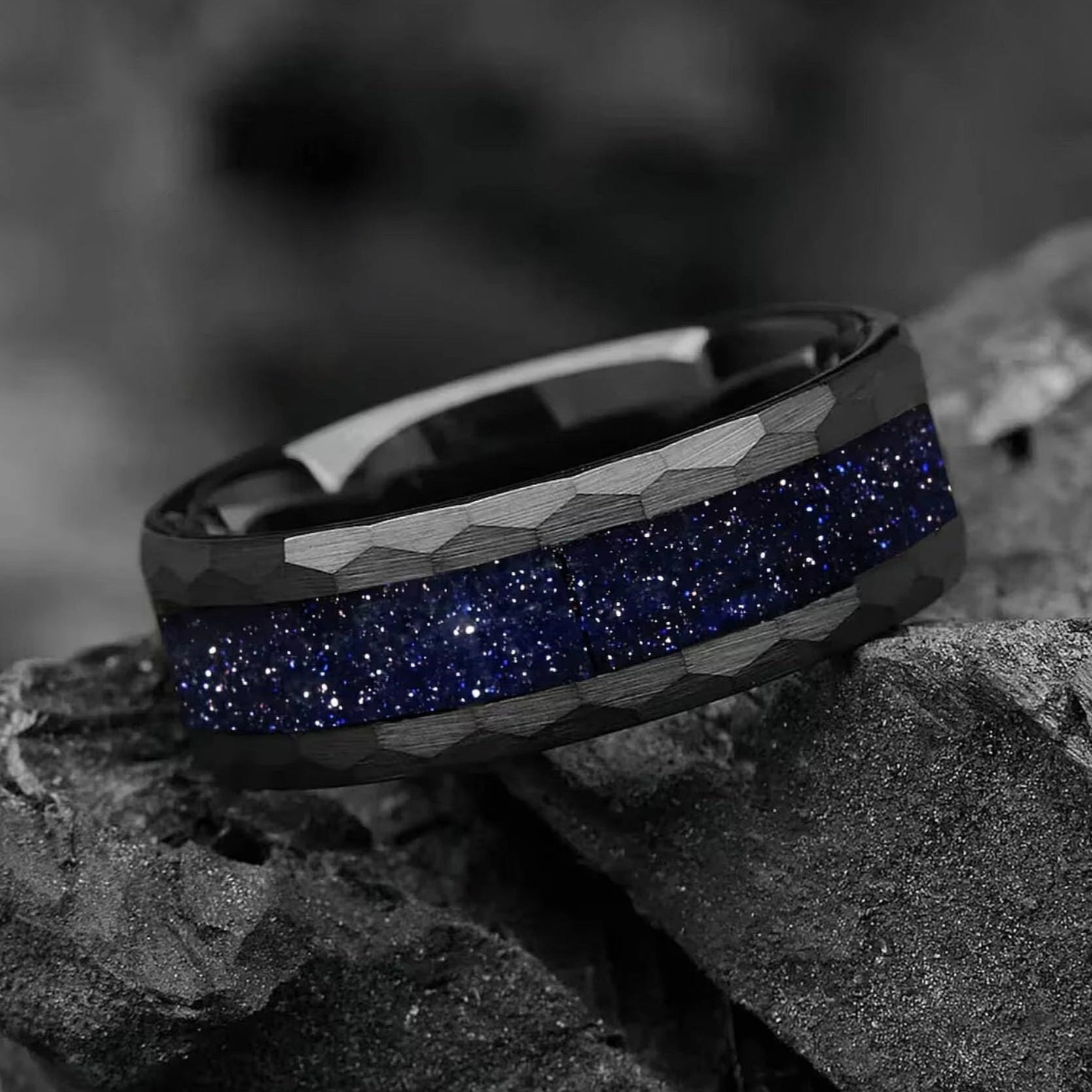 Cool Wedding Bands for Guys in Tungsten Detailed View