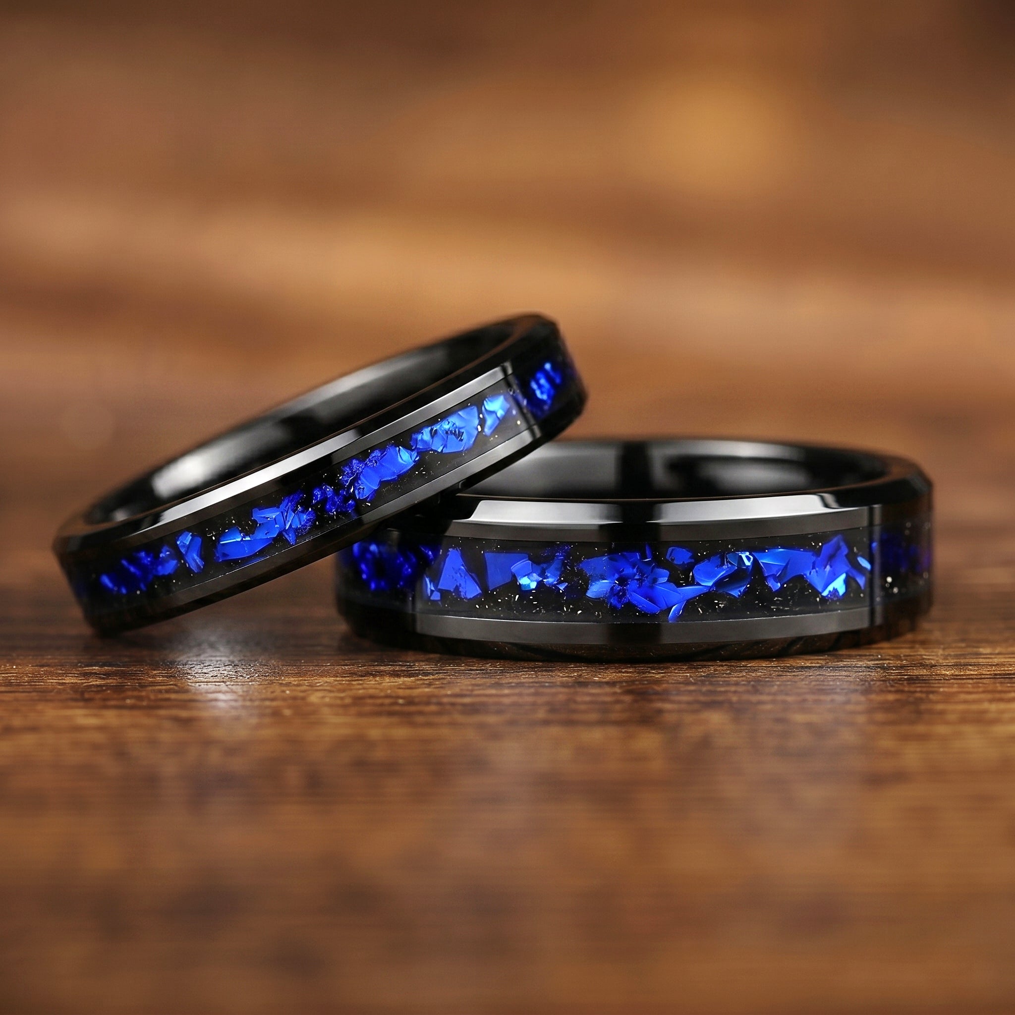 Couple Ring Couple Promise Set in Galaxy Design Main View