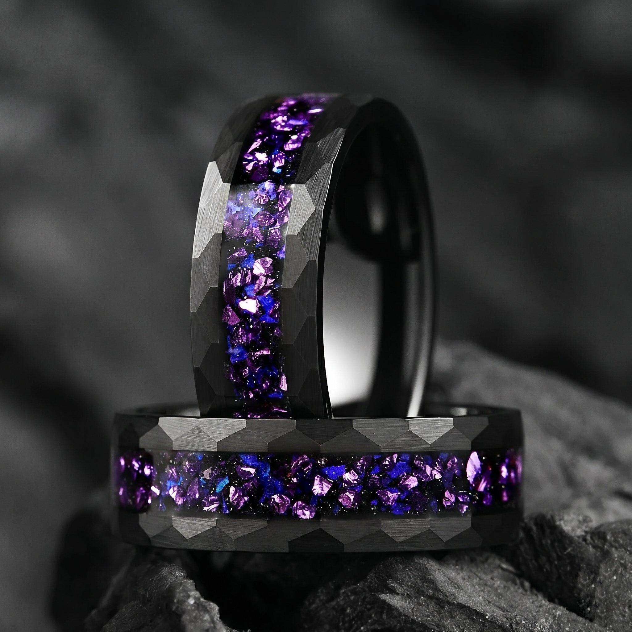 Couple Rings Affordable Marriage Sets in Galaxy Design Product Showcase