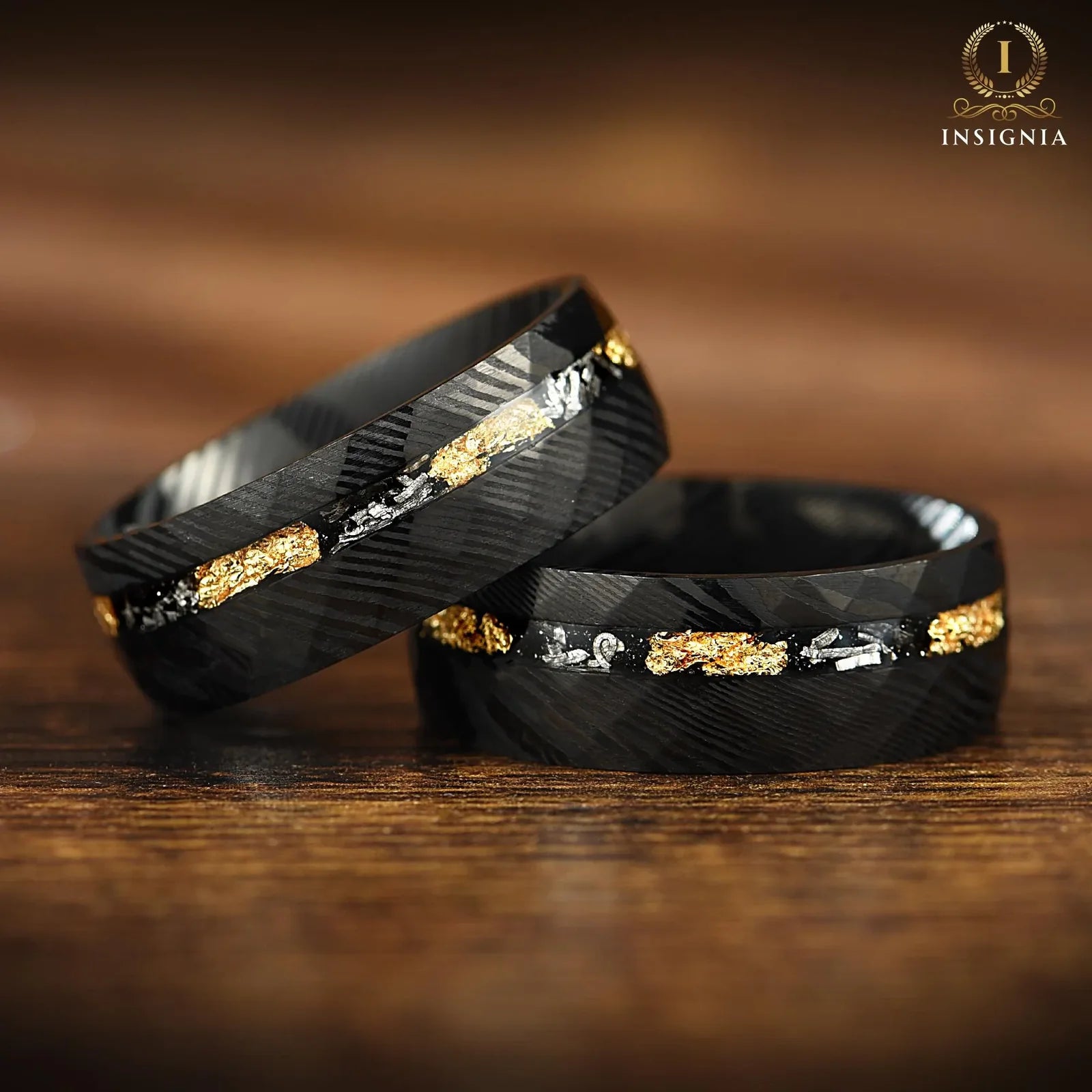 Match Wedding Bands Damascus Pair View