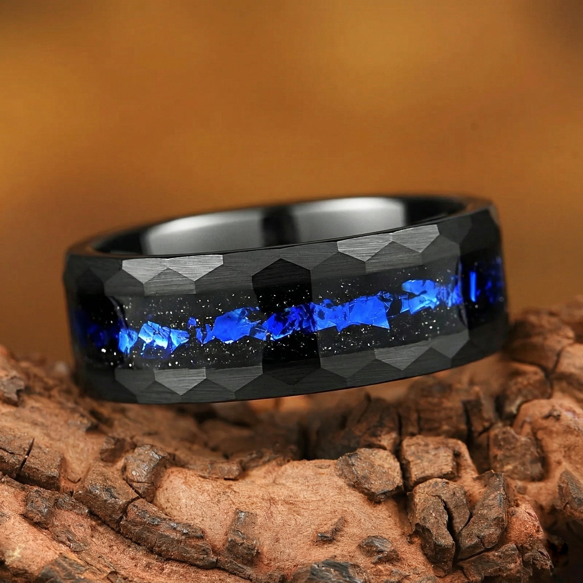 Matching Rings Low Price Promise in Black Design Angle View