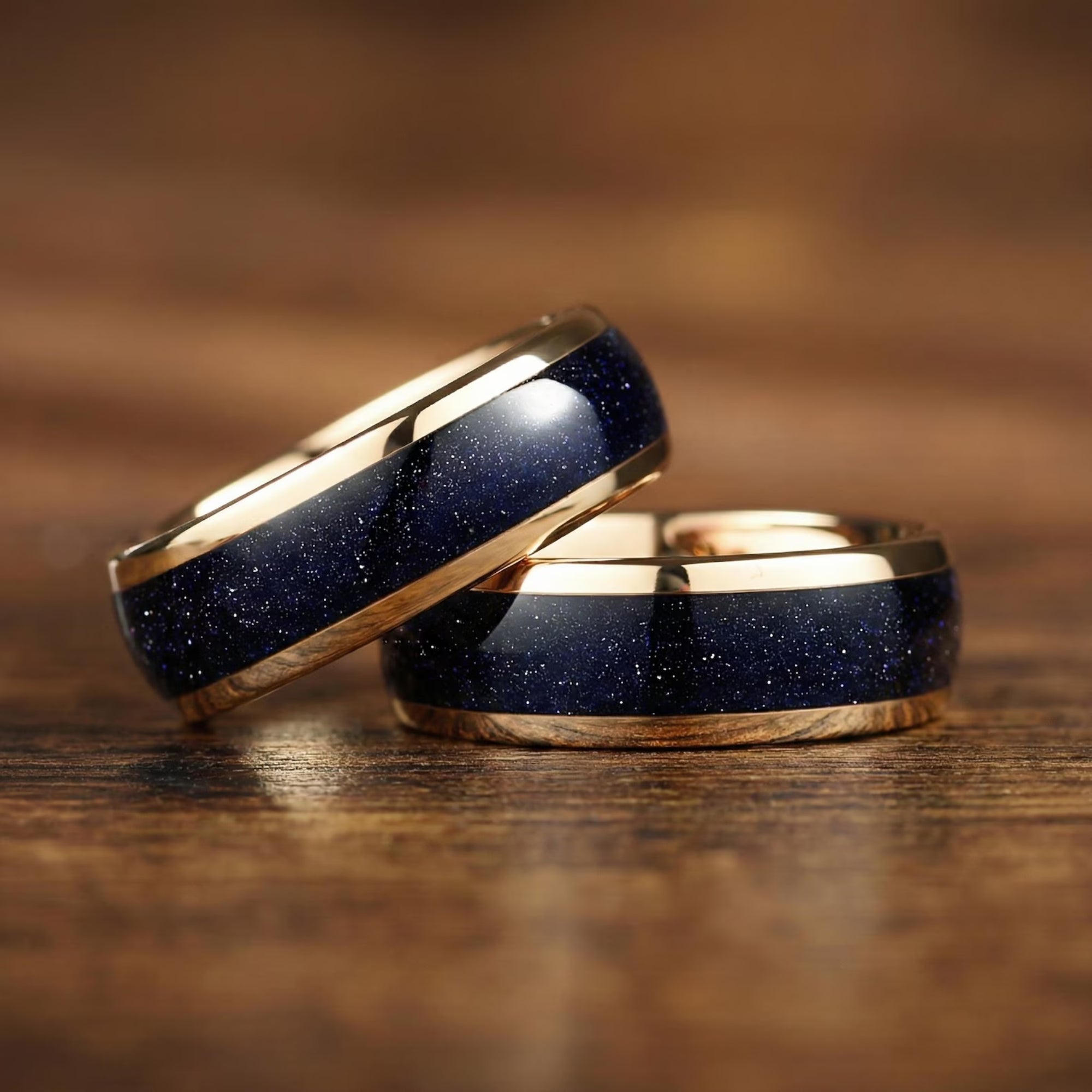 Mens Wedding Bands Tungsten Galaxy Flip View