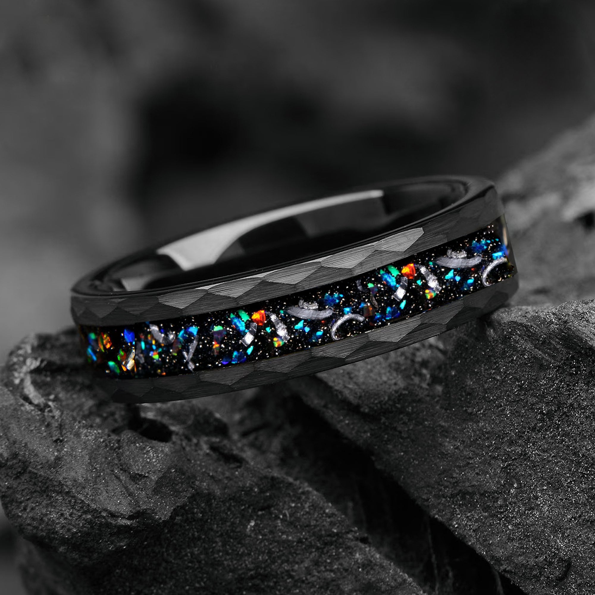 Men Wedding Rings With Diamonds The Oryx Men's Teakwood Deer