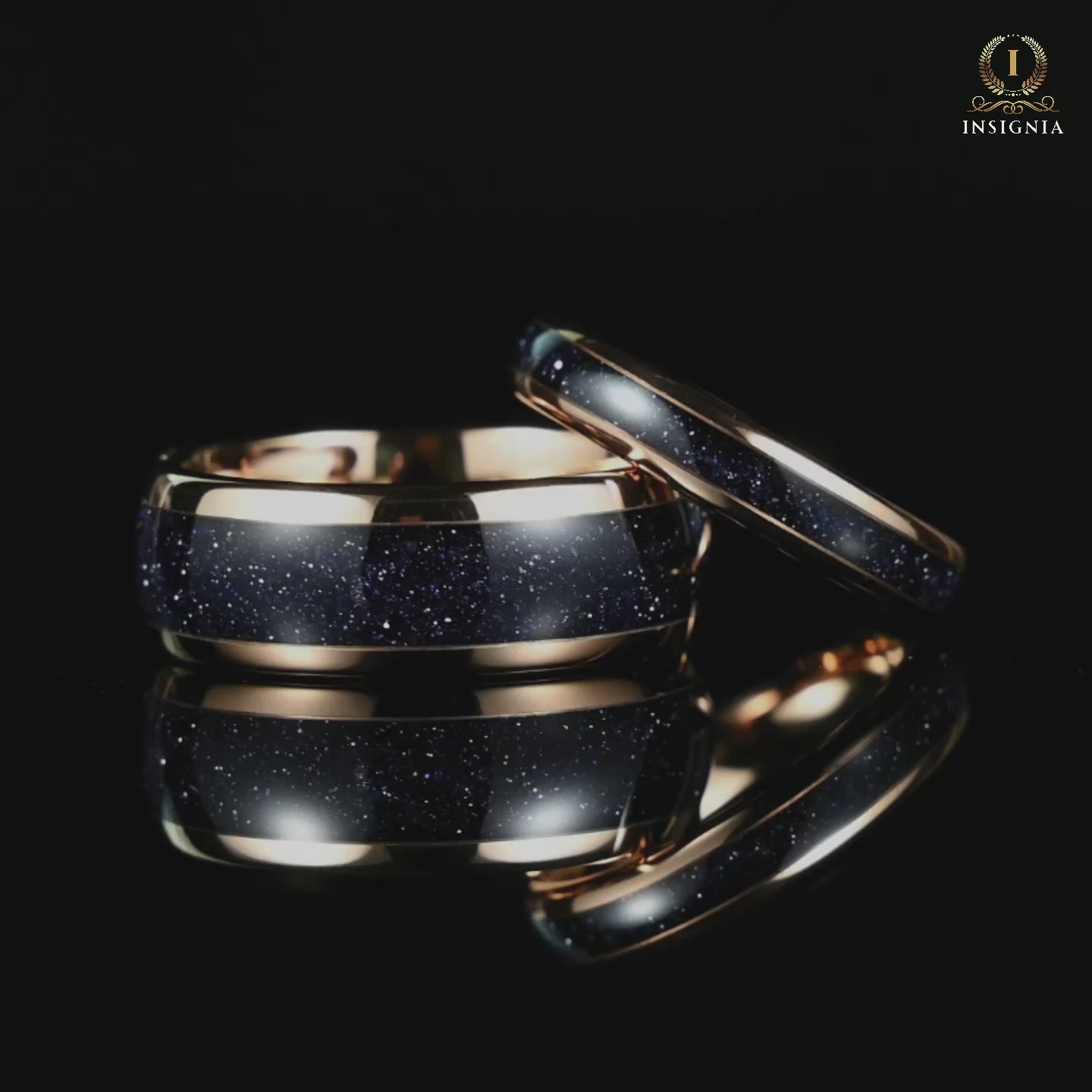 His and Hers Tungsten Wedding Bands Set in Video Showcase