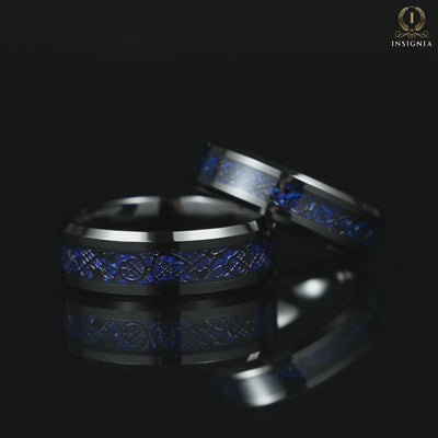 Couple Rings Cheap Celtic Wedding Sets in Black Video Showcase