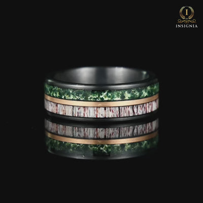 Wedding Bands For Him Moss Agate Video