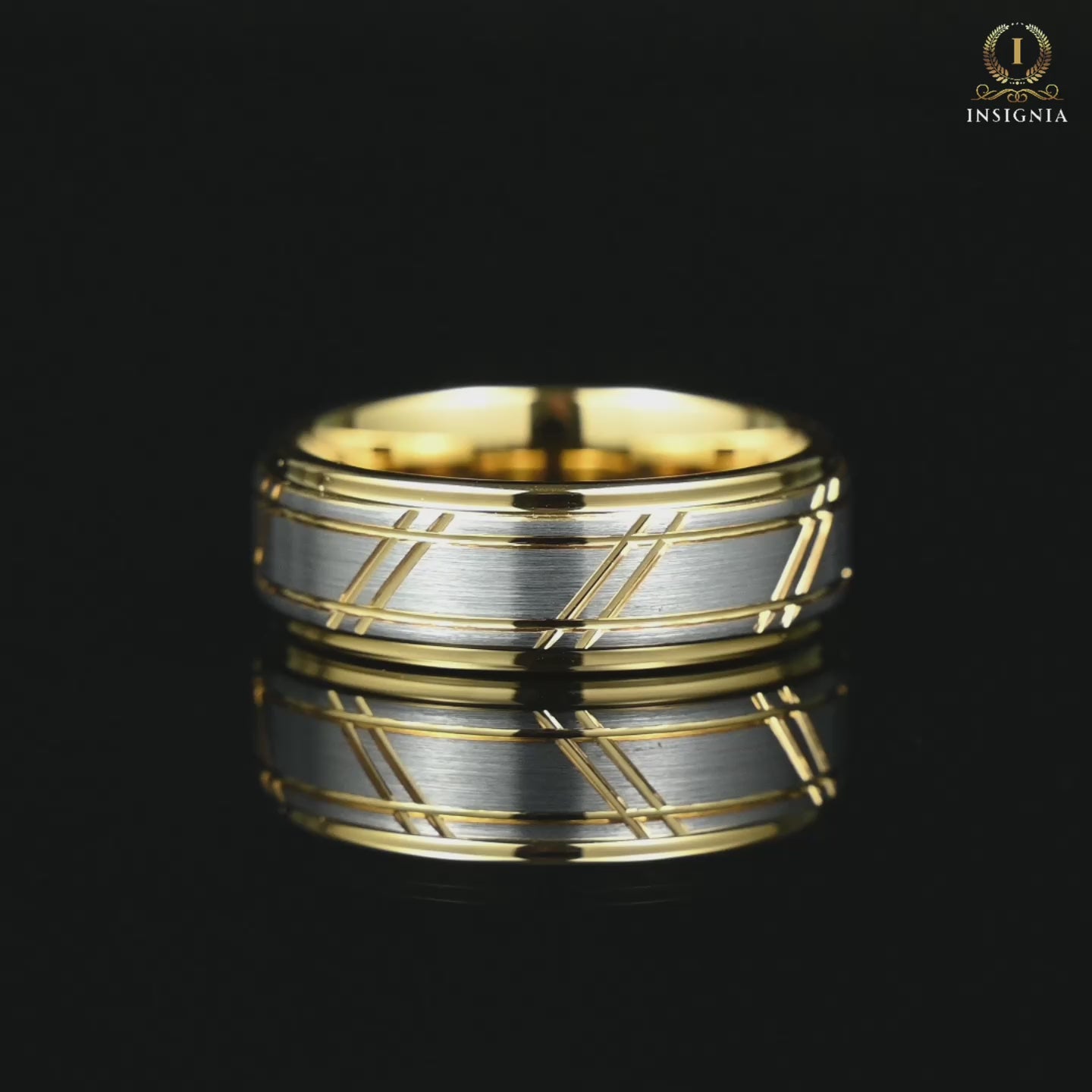 Wedding Gold Band Men Tungsten Video Showcase