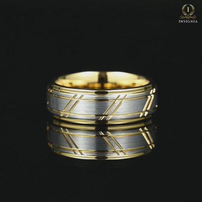 Wedding Gold Band Men Tungsten Video Showcase