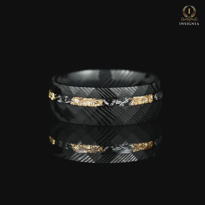 Black Marriage Rings Damascus Video