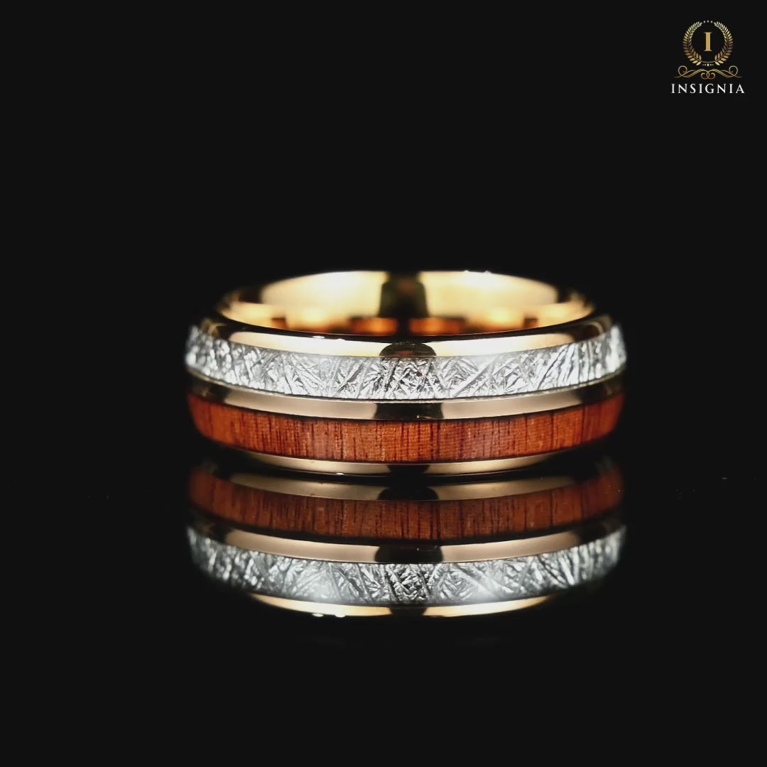 Wooden Wedding Bands Meteorite Video