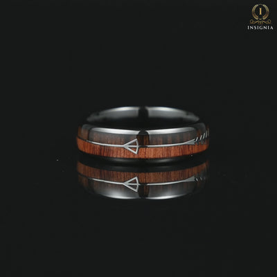 Wedding Ring Women Tungsten Black Video Showcase