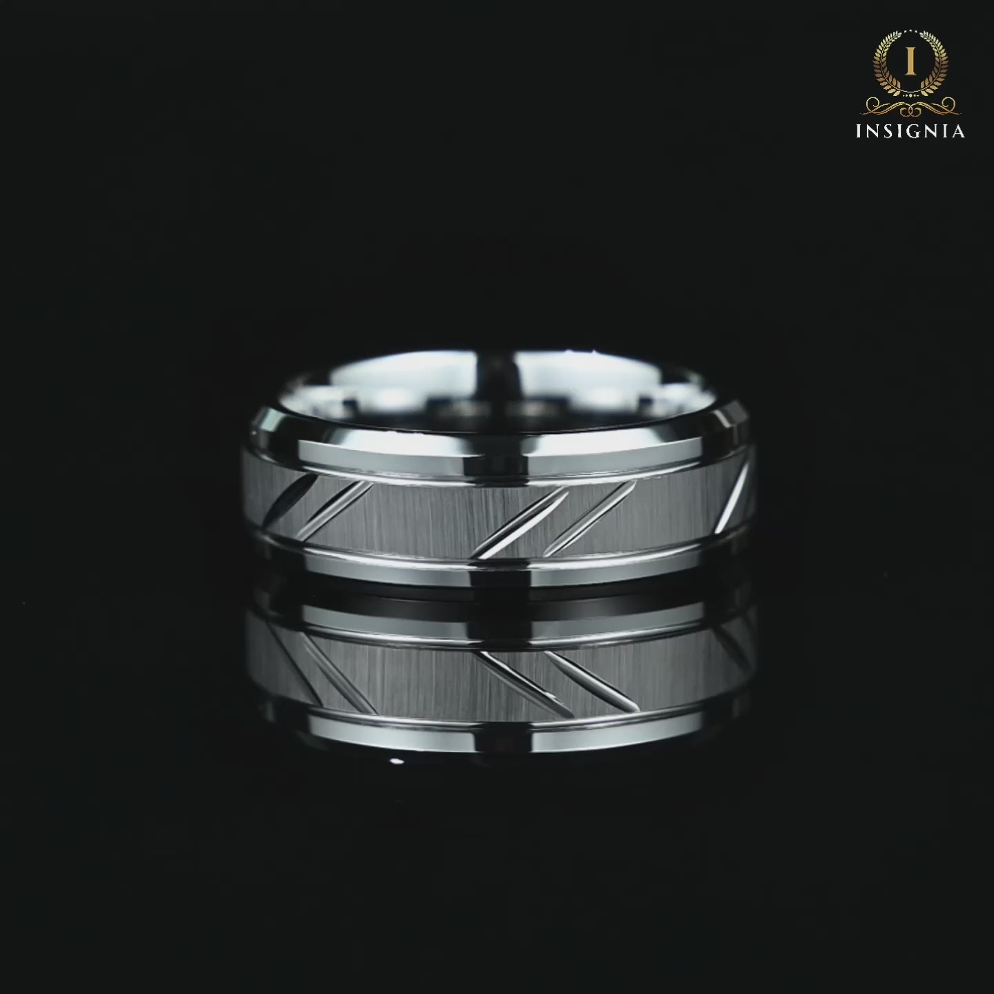 Mens Silver Wedding Bands Tungsten Video