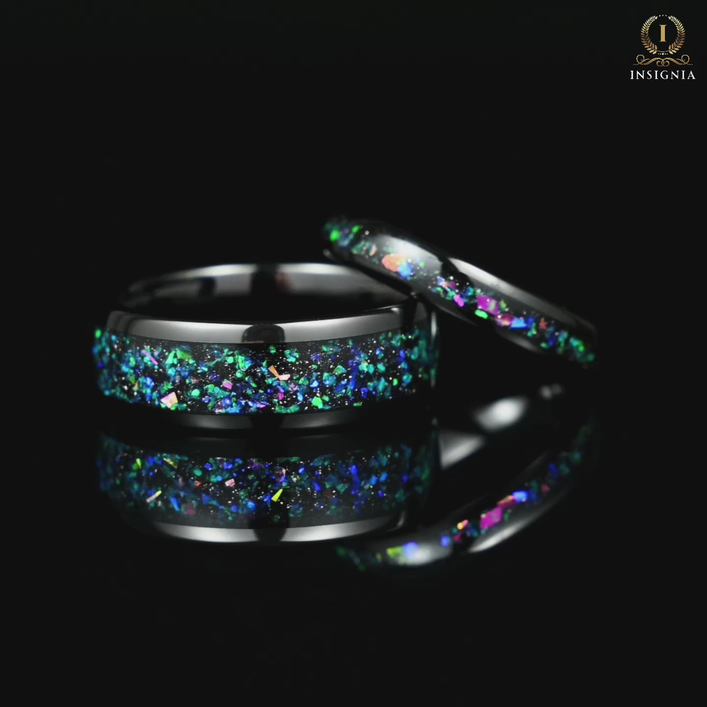 Matching Rings Discount Tungsten Wedding in Helix Nebula Design Video
