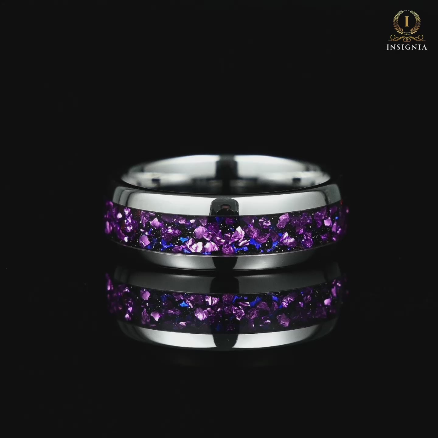 Mens Silver Ring Alexandrite Video