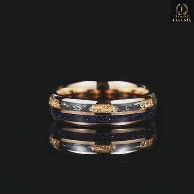 Womens Rings Wedding Meteorite Video View