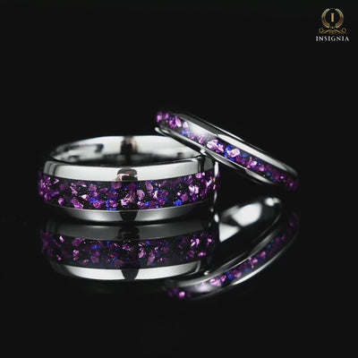 Couple Rings Silver Wedding Bands Video