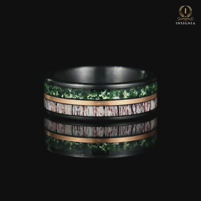 Wedding Bands For Him Moss Agate Video