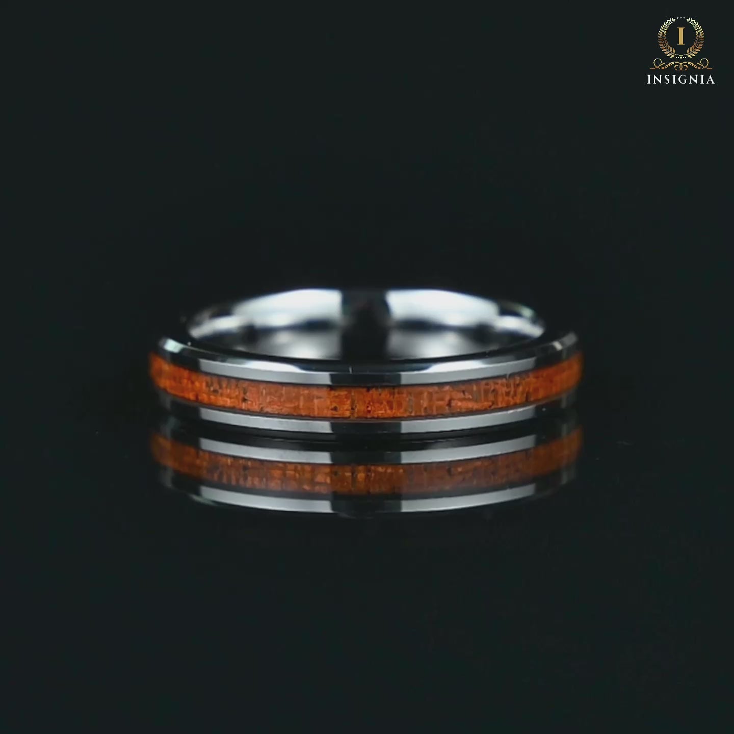 Ladies Rings Silver Tungsten Koawood Video Showcase