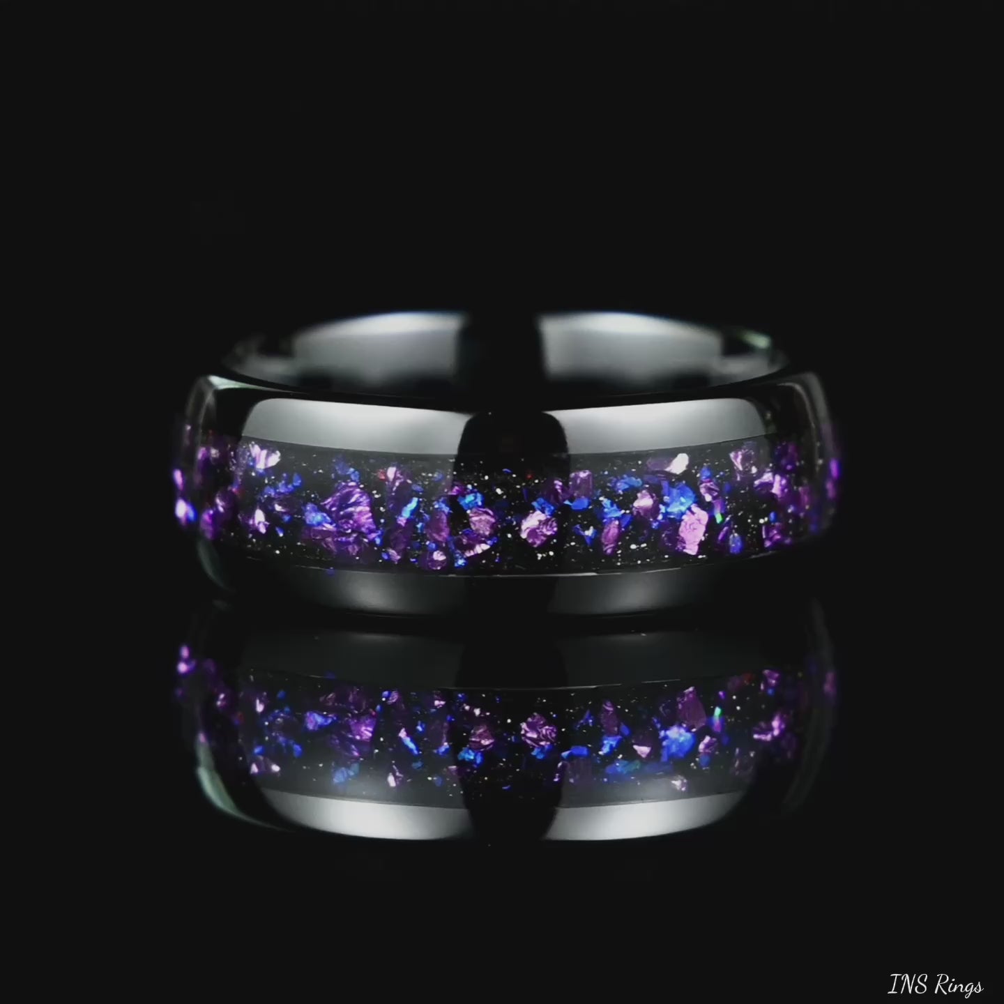 Marriage Rings Set Black Tungsten Video Showcase